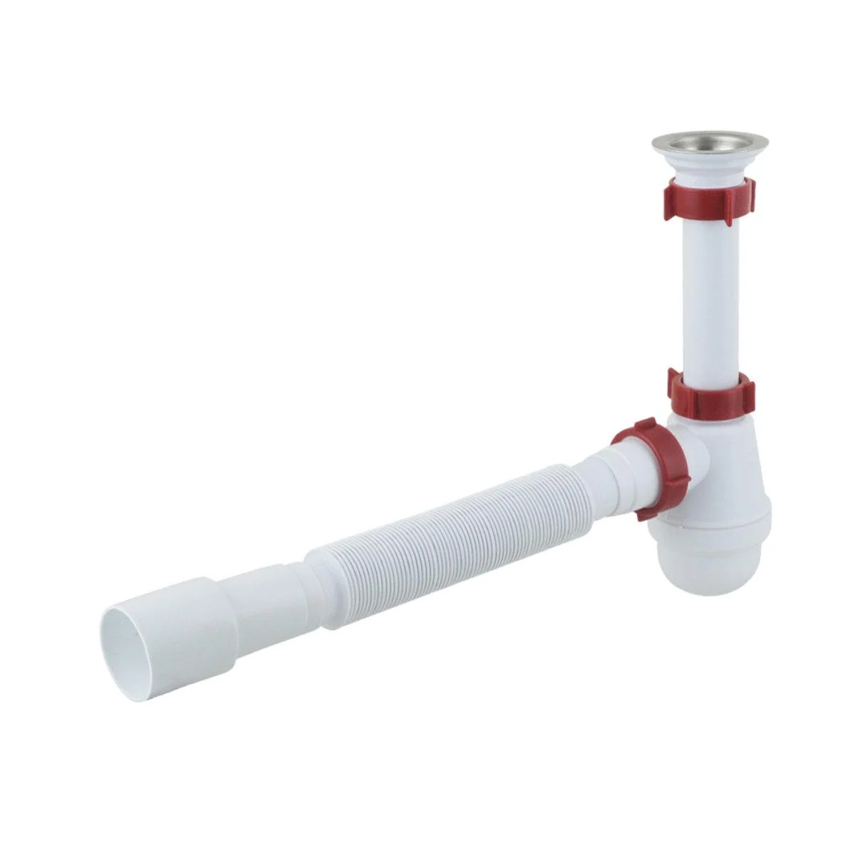 PM 40 SF 10 03 Сифон 1 1/4"*40 з різьбовим випуском, гофротрубою 40*40/50