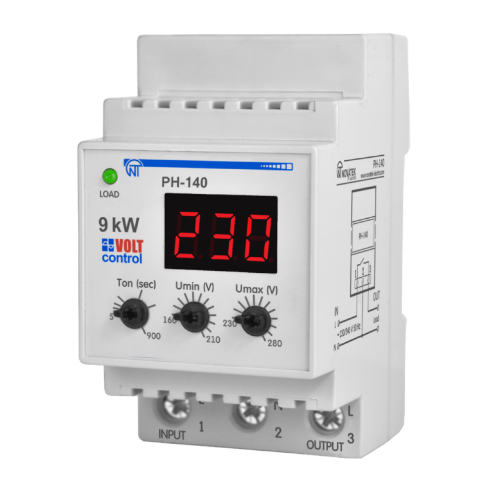 Реле напруги РН-140 (Standart), Novatek  NTRN14003