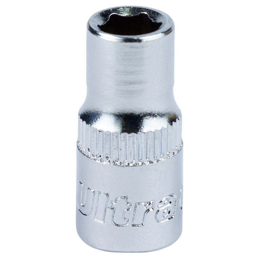 Насадка шестигранна коротка ¼" 6мм CrV Ultra(6060062)