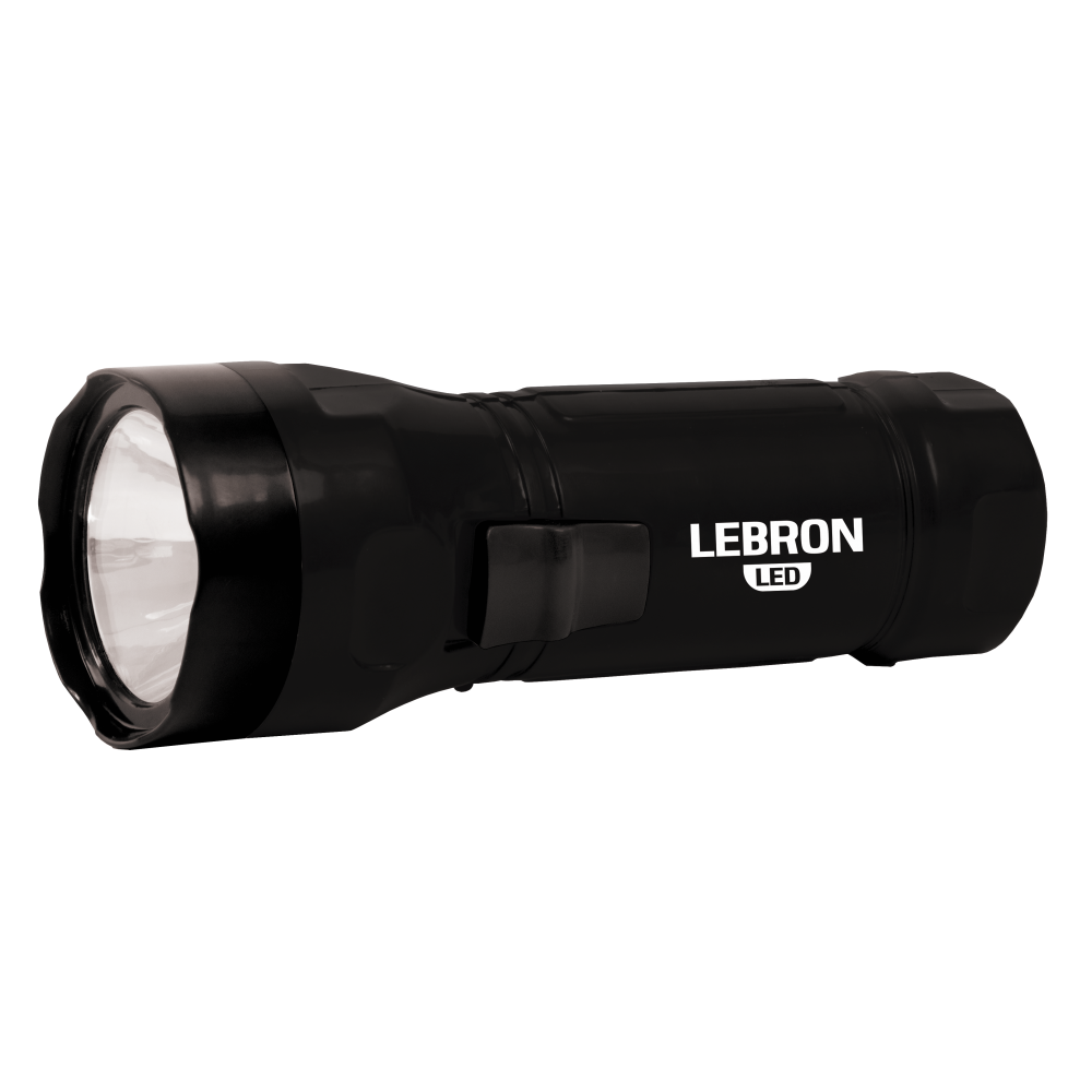 LED ліхтар ручний акумуляторний,LEBRON L-HL-10, ABS, чорний, 1W,250mAh
