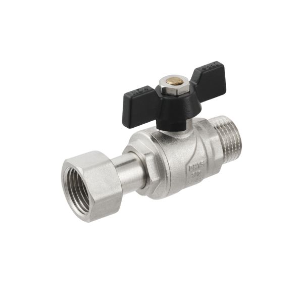 PRBM1 кран кульовий зв з накидною гайкою DN15 PN40, ТМ Raftec