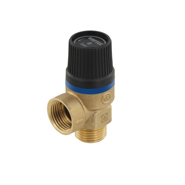 Клапан підривний, ЗР, 1/2", 6 бар, RPR016-M, RAFTEC {100}