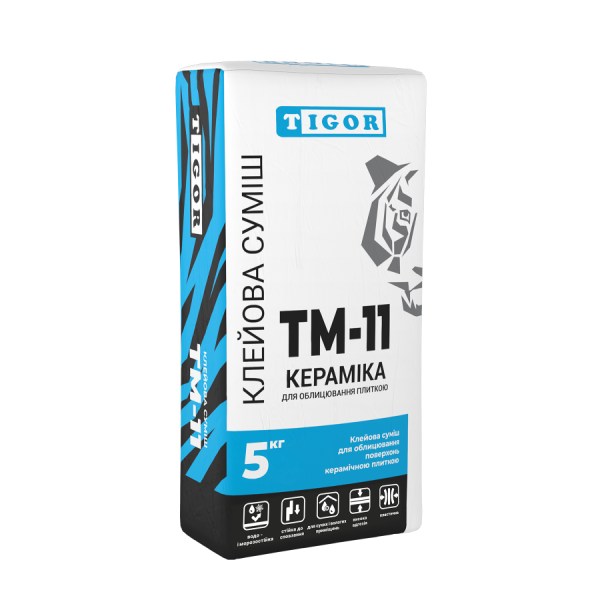 Клейова суміш TIGOR ТМ-11 Кераміка, (5 кг)