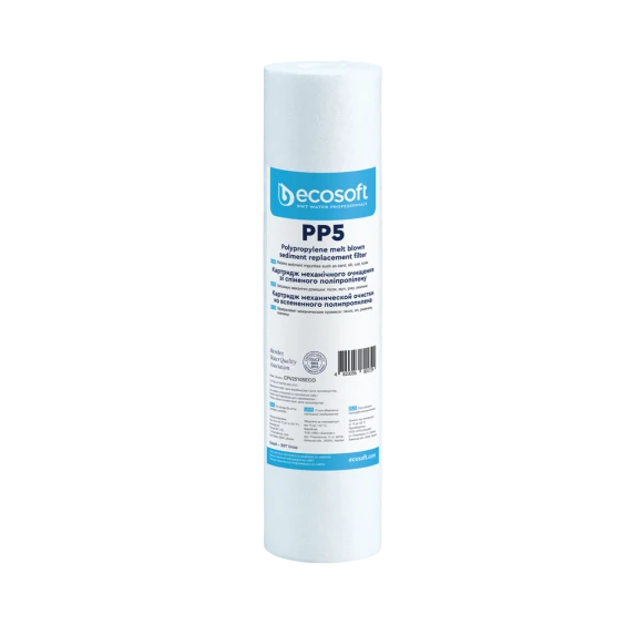 Картридж зі спіненого ПП Ecosoft 2,5"х10" (5 мкм)