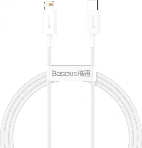 PD кабель Baseus Superior Series Fast Charging Data Cable Type-C to iP PD 20W 1m White CATLYS-A02