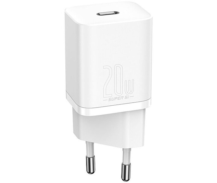 МЗП Baseus Super Si Quick Charger 1C 20W EU White CCSUP-B02