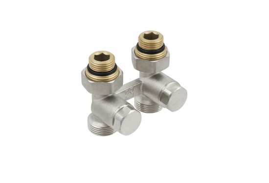 HRKS11 Вузол нижнього підключення радіатора прямий 1/2x3/4", ТМ Raftec
