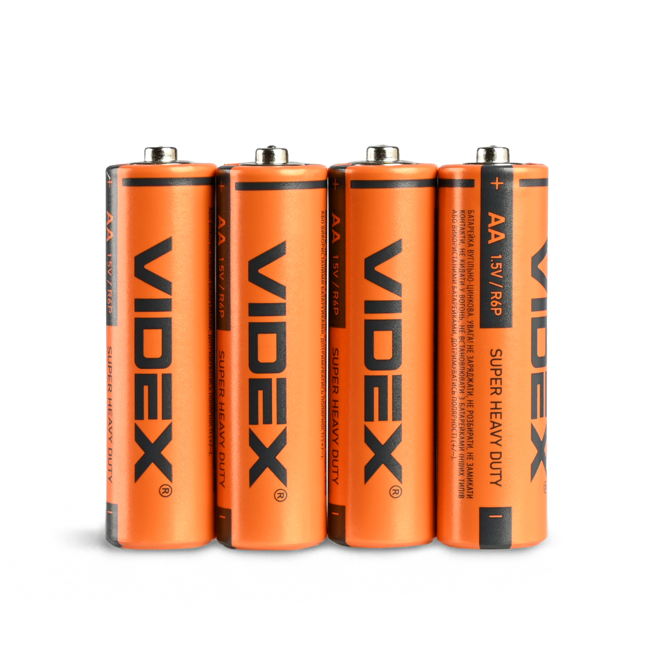 Батарейка сольова Videx R6P/AA 4шт SHRINK