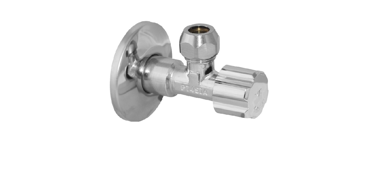 Кран вентильний Albertoni 1/2"x3/8" для сантехприладів з цангою C406281