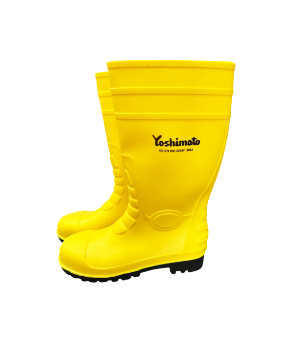 Чоботи гумові робочі Yoshimoto з ПВХ ,жовті, розмір 44 (уп.10 шт)