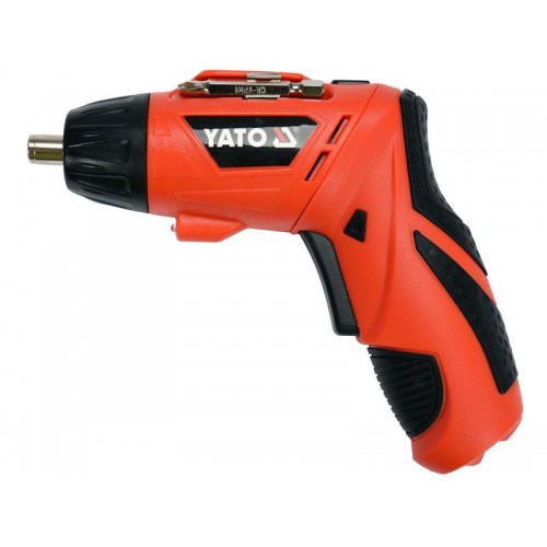 Викрутка акумуляторна з набором насадок і подовжувачем YATO : Li-lon 3.6 B металев. корпус