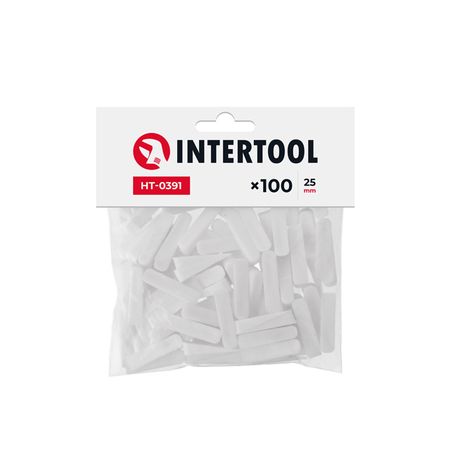 Intertool Клини для плитки 25 мм / 100 шт