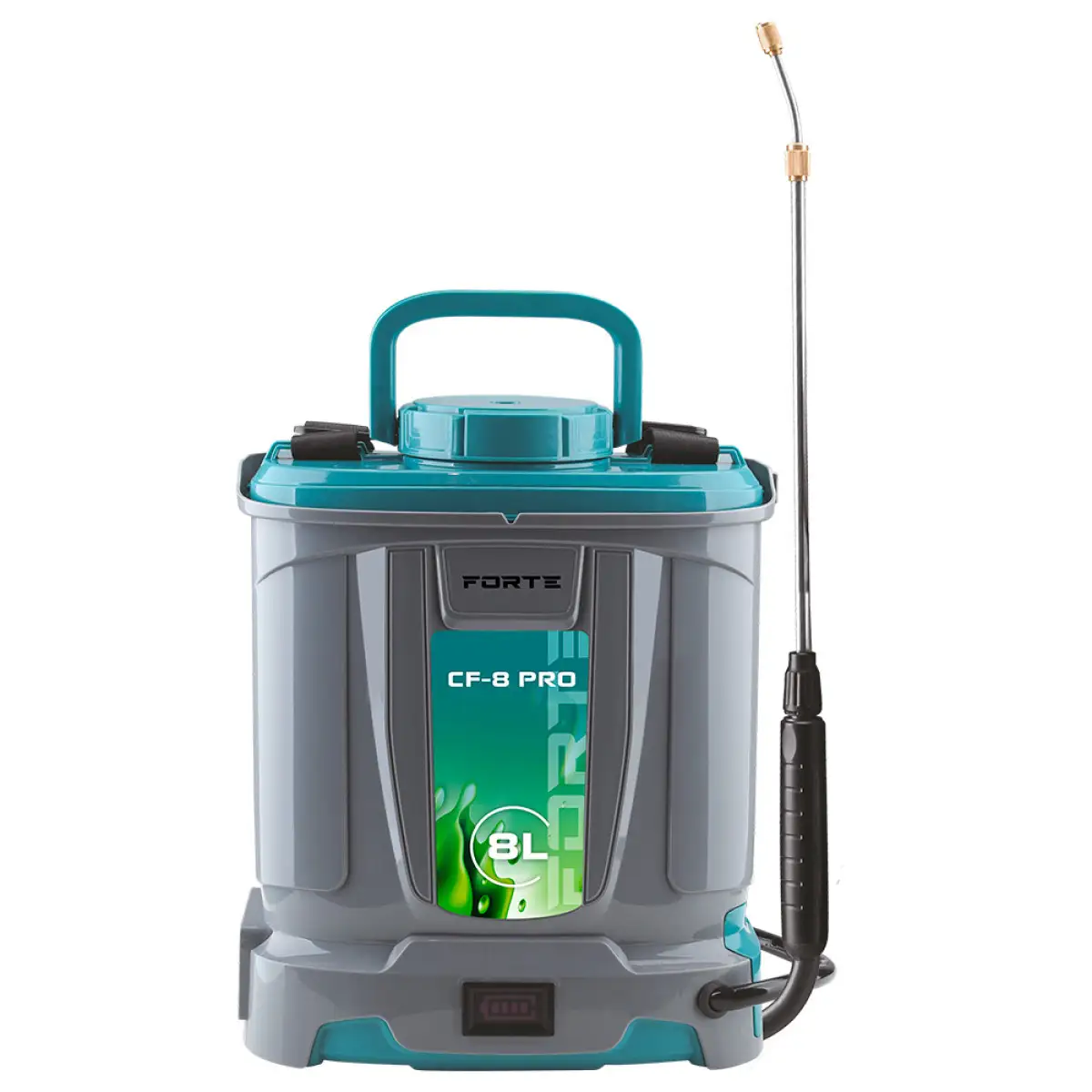 Оприскувач садовий Forte CF-8 PRO, 8AH/12V, робочий тиск 2-4Bar, об'ем 8л, вага 5,5кг