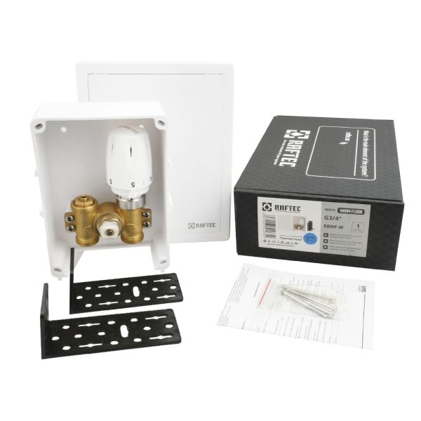 Унібокс 3/4", тепла підлога, регул. по воді, RBWF-W, RAFTEC {10}
