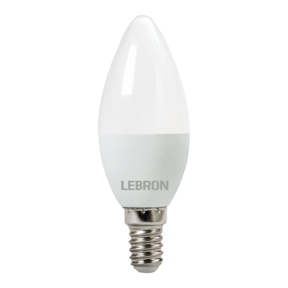 LED лампа LEBRON L-С37, 8W, 220V, Е14, 4100K, 720Lm