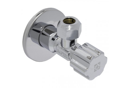 VBE 01005 Кран кутовий з вентильним зап. елементом RAFTEС 1/2"х 3/8"