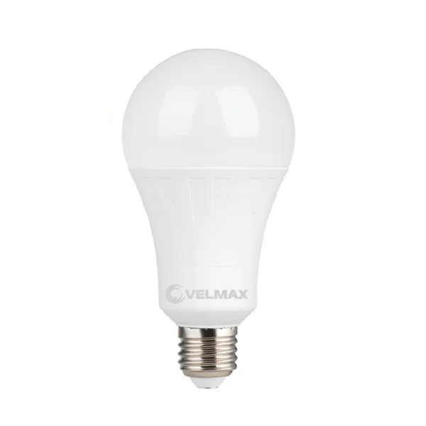 LED лампа VELMAX V-А70, 15W, E27, 4100K, 1500Lm, EMC