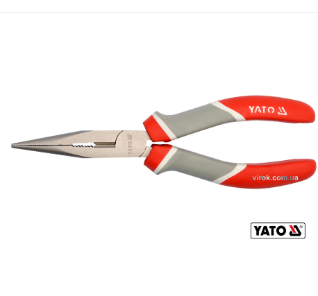 Тонкогубці нікельовані YATO : L= 160 мм