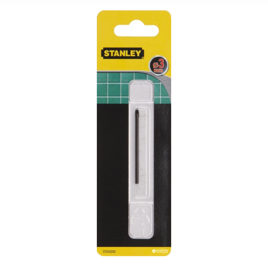 Свердло по кераміці та склу STANLEY : Ø= 3 мм