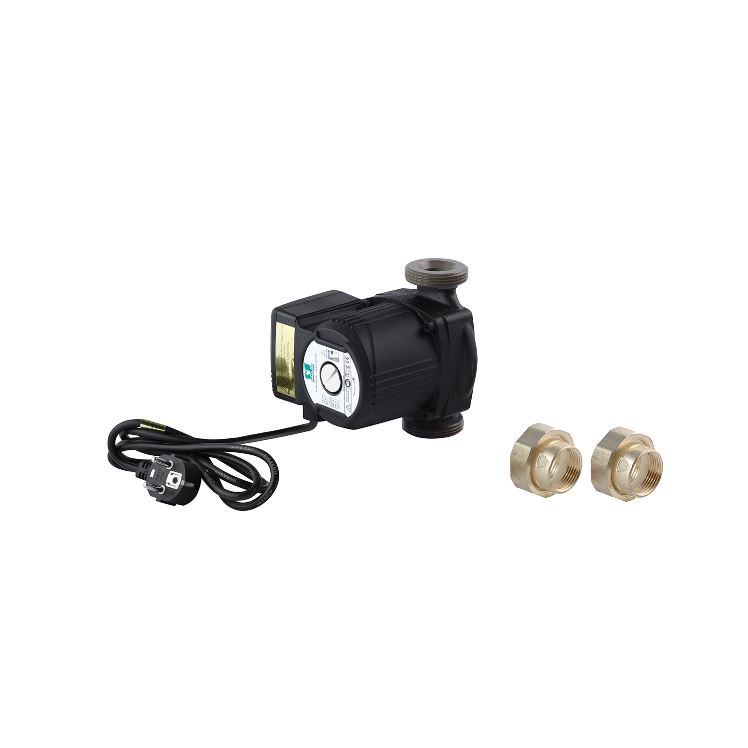 PUMPMAN Насос циркуляційний GRS25/40/130 <Нmax=4М, Qmax=3кбМ, P=88Вт> з кабелем та гайками (GRS25/40/130 <Нmax=4М, Qmax=3кбМ, P=88Вт> з кабелем та гайками) - мініатюра 2