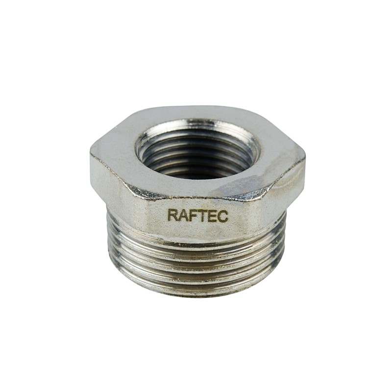 (F005001) Футорка 10Зх8В (3/8"З-1/4"В) нікель RAFTEC - мініатюра 3