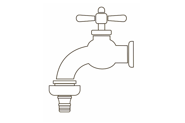 Адаптер для конектора 1/2" з зовнішньою різьбою 1/2" (ABS) GRAD (5016355) - мініатюра 2