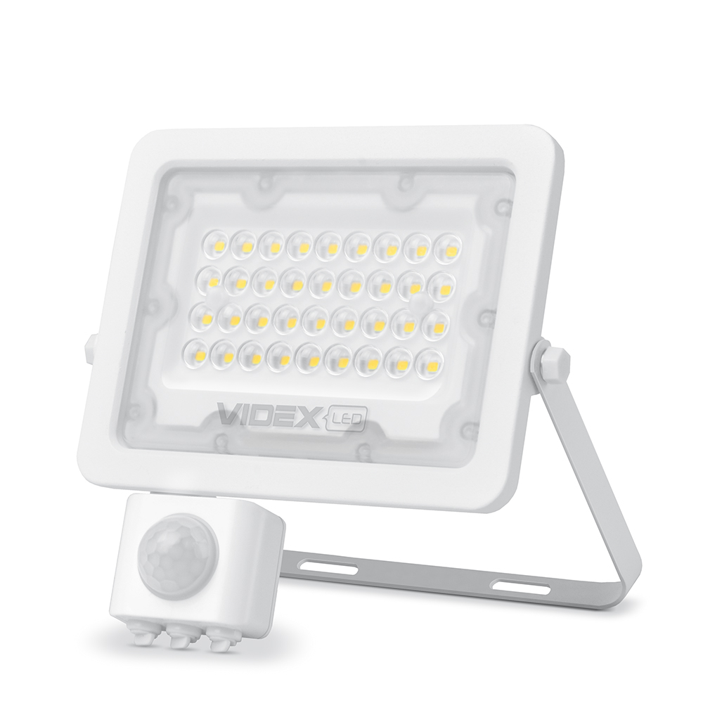 LED прожектор VIDEX 30W 5000K з датчиком руху та освітлення 220V - мініатюра 3