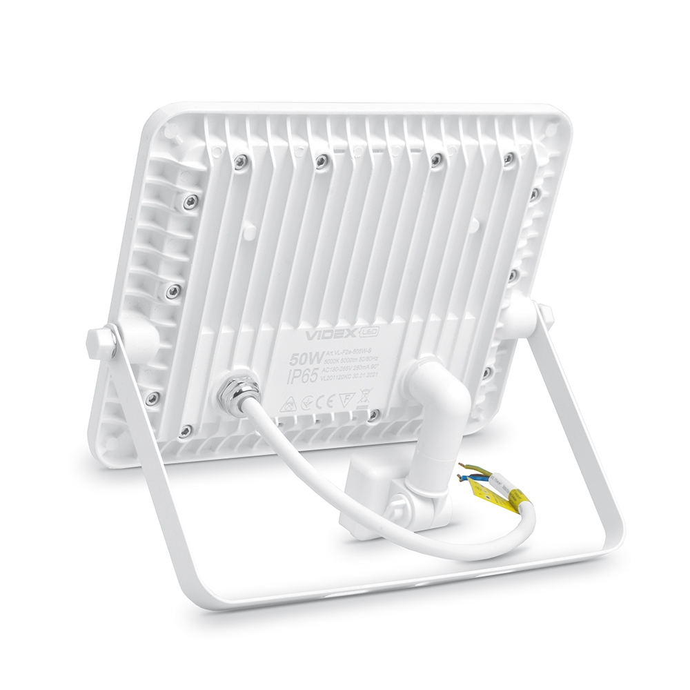 LED прожектор VIDEX 50W 5000K з датчиком руху та освітлення  220V (VL-F2e505W-S) 10шт - мініатюра 4