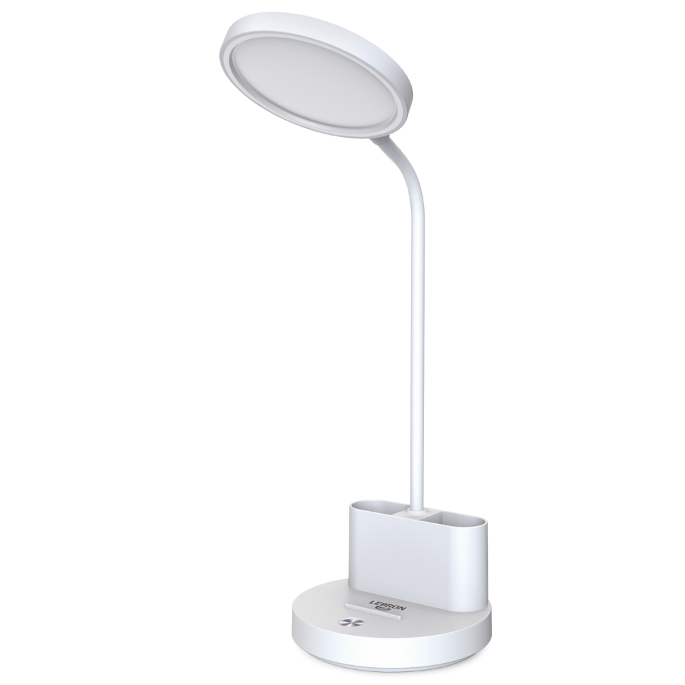 LED лампа настільна LEBRON L-TL-L-40, 5W, 4100K, Li-ion 1200mAh, біла, USB - мініатюра 2