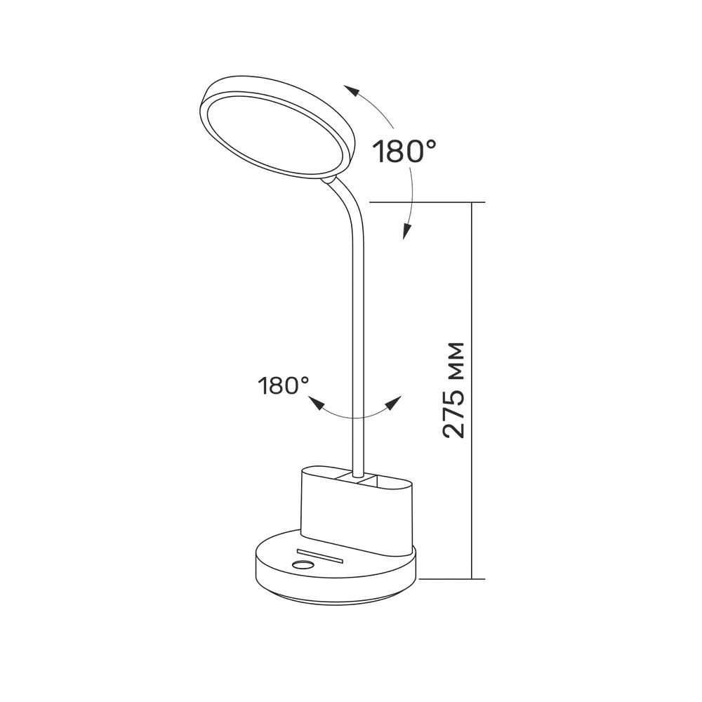 LED лампа настiльна з акумулятором TITANUM TLTF-011W 6W 2700-6000K - мініатюра 3