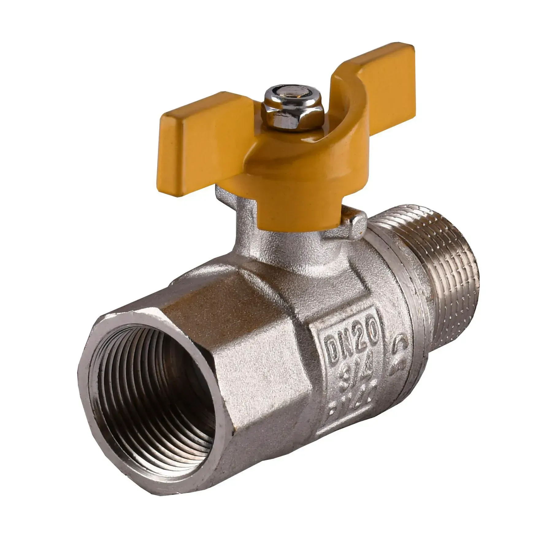 Кран кульовий прямий SELBA 3/4" ЗВ ЖБ SL1508 - мініатюра 2