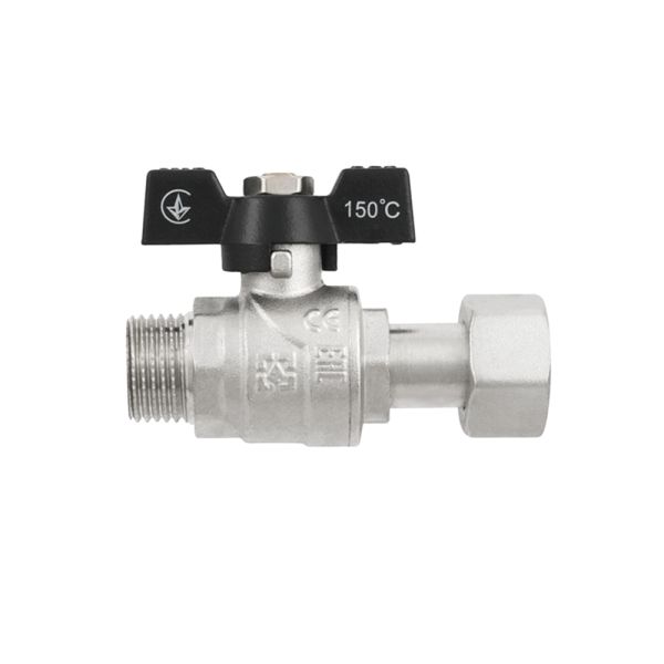 PRBM1 кран кульовий зв з накидною гайкою DN15 PN40, ТМ Raftec - мініатюра 3