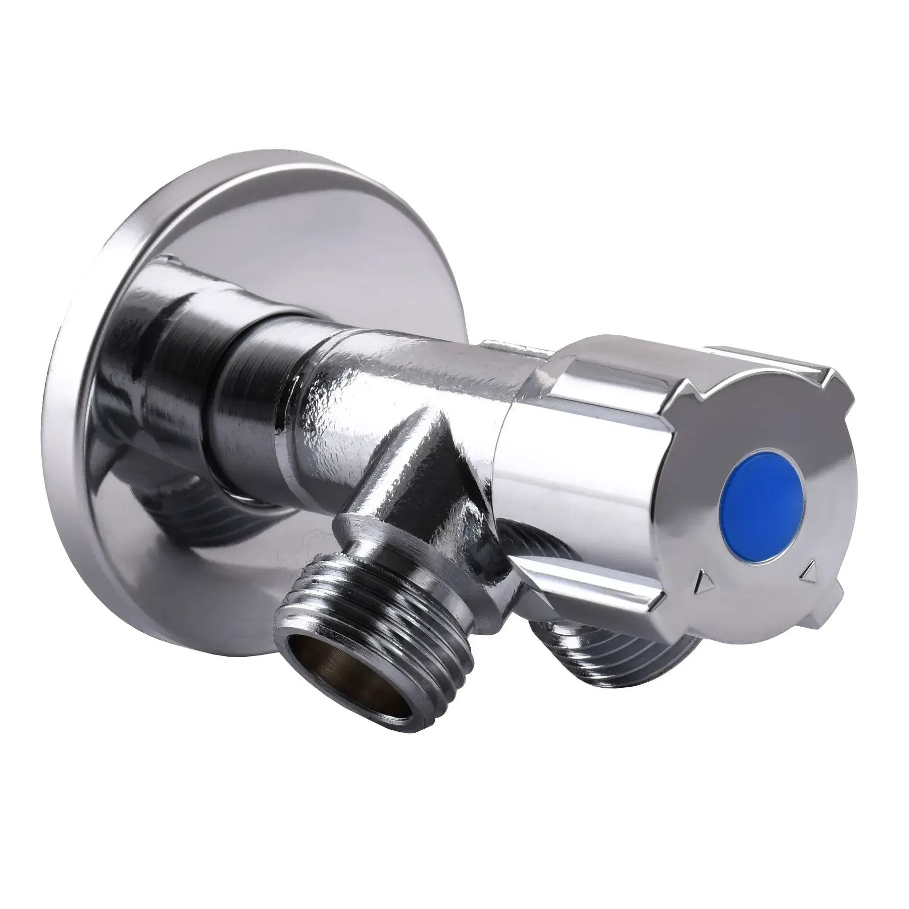 Кран кульовий кутовий подвійний SELBA 1/2"х 1/2"х1/2" DOUBLE (SL1588) - мініатюра 3