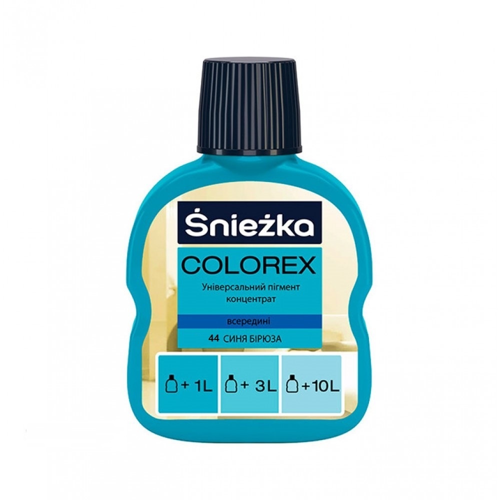 Пігмент Sniezka Colorex 44 синя бірюза  100 мл - мініатюра 2