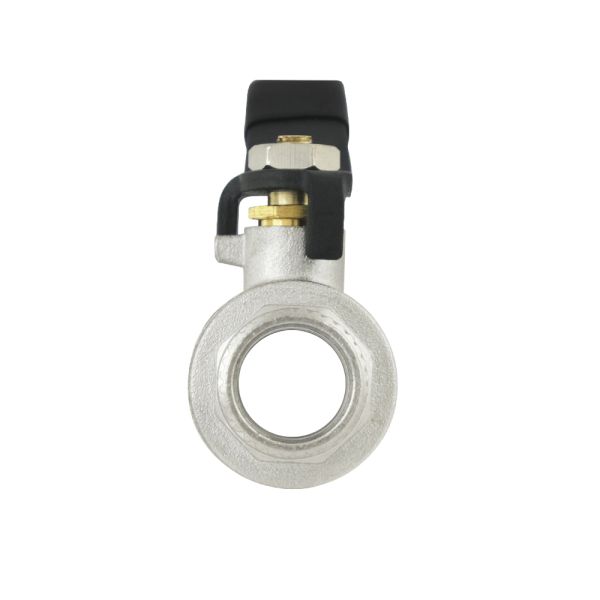 (DRH11) Кран кульовий BLACK (1/2") вз чр RAFTEC - мініатюра 3
