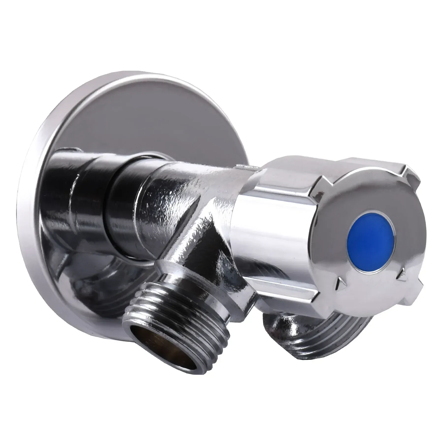 Кран кульовий кутовий подвійний SELBA 1/2"х 1/2"х3/4" DOUBLE (SL1599) - мініатюра 5