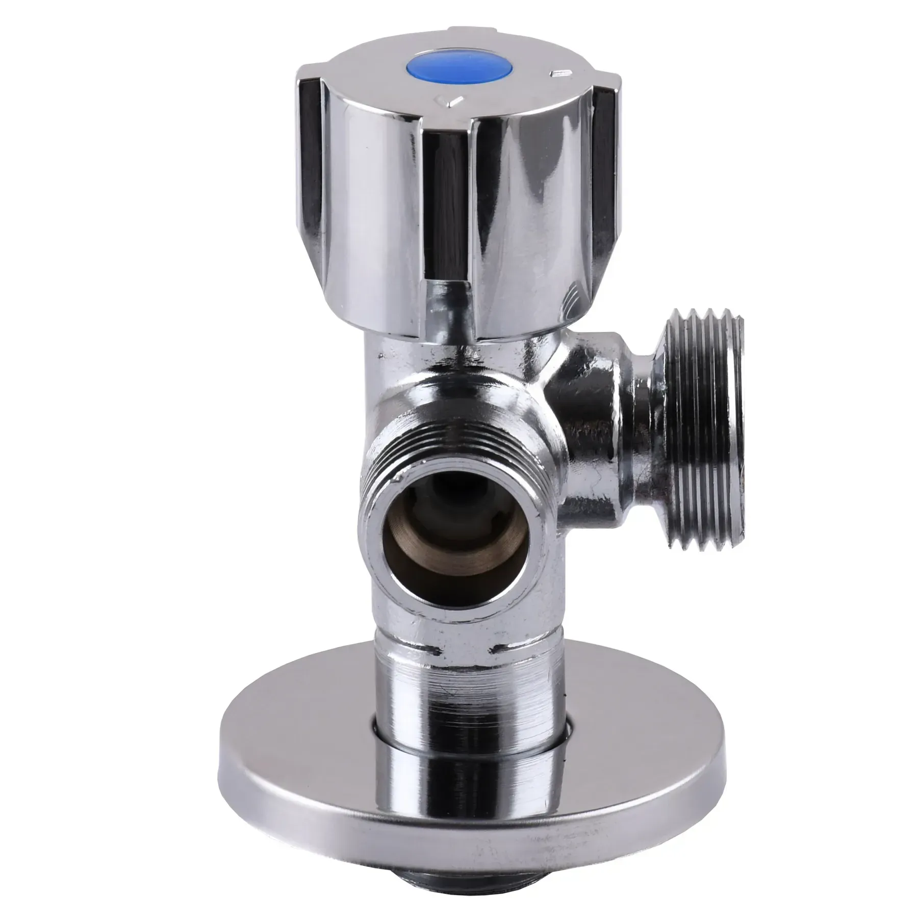 Кран кульовий кутовий подвійний SELBA 1/2"х 1/2"х3/4" DOUBLE (SL1599) - мініатюра 7
