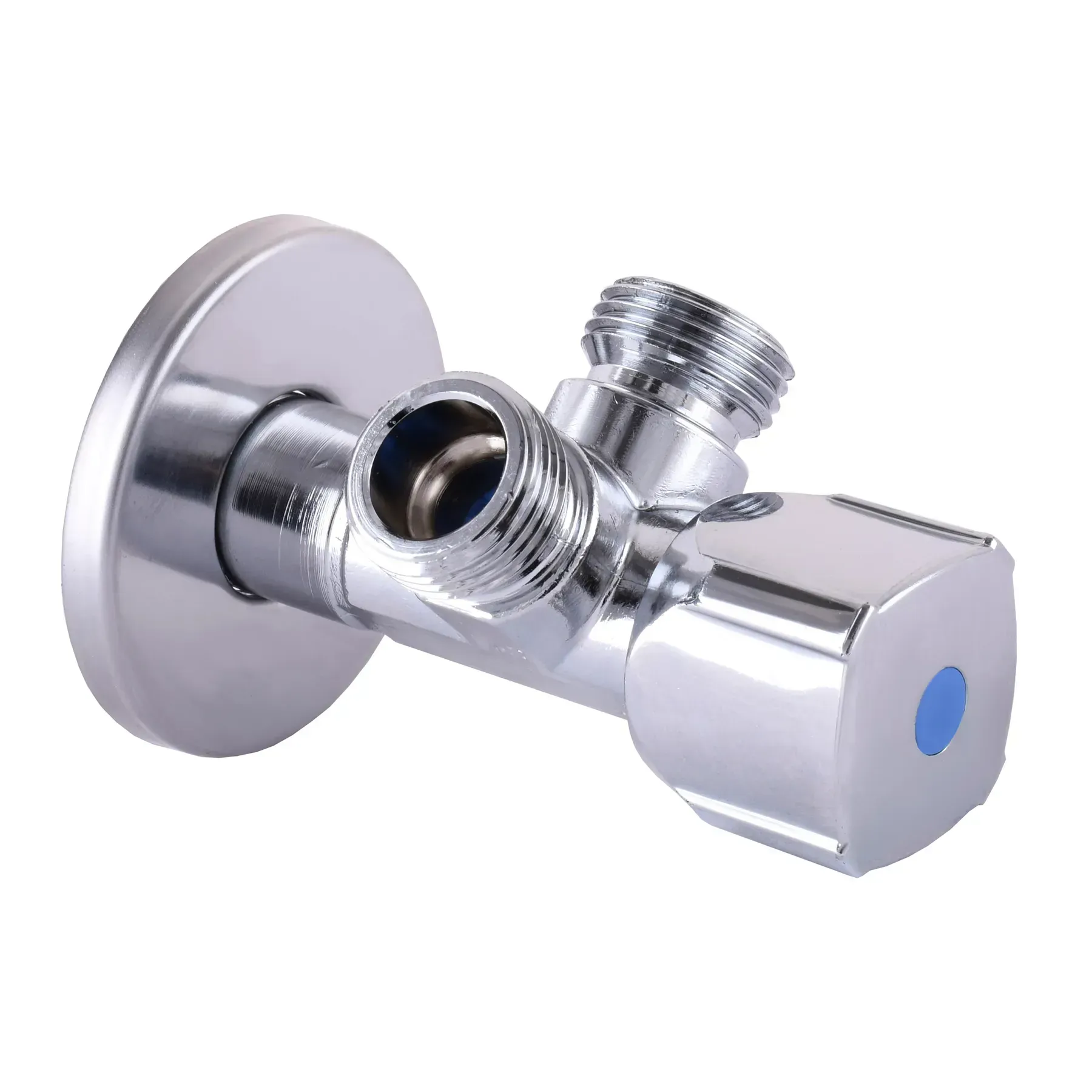 Кран кульовий кутовий подвійний SELBA 1/2"х 1/2"х1/2" DOUBLE (SL1588) - мініатюра 5