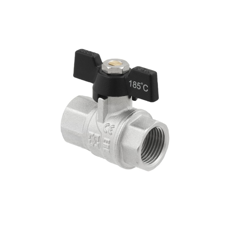 (DRB1) Кран кульовий BLACK (1/2") вв чм RAFTEC - мініатюра 2