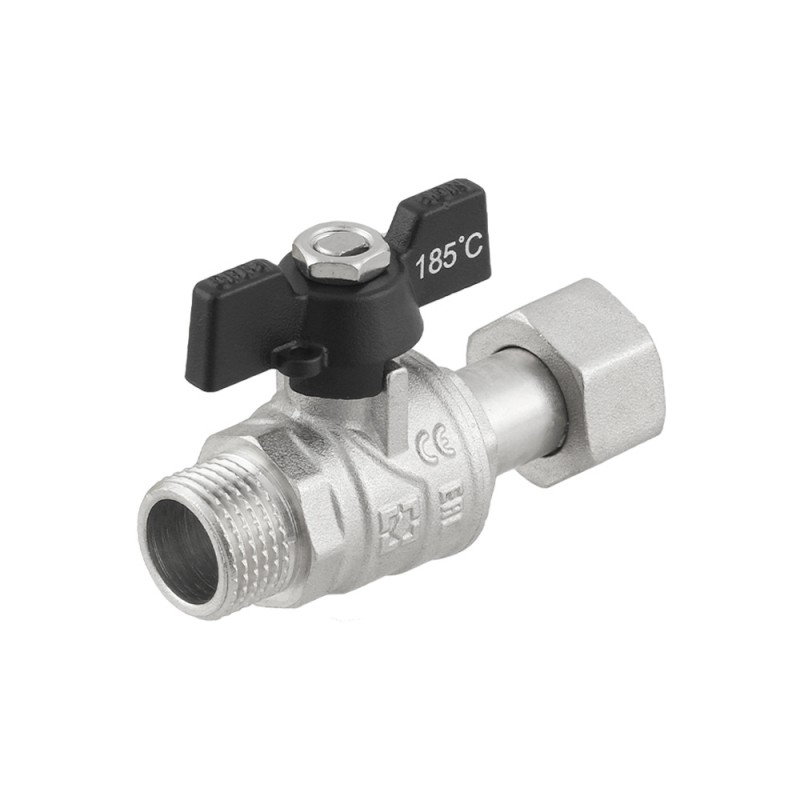 PRBM2 кран кульовий зв з накидною гайкою DN20 PN40, ТМ Raftec - мініатюра 5