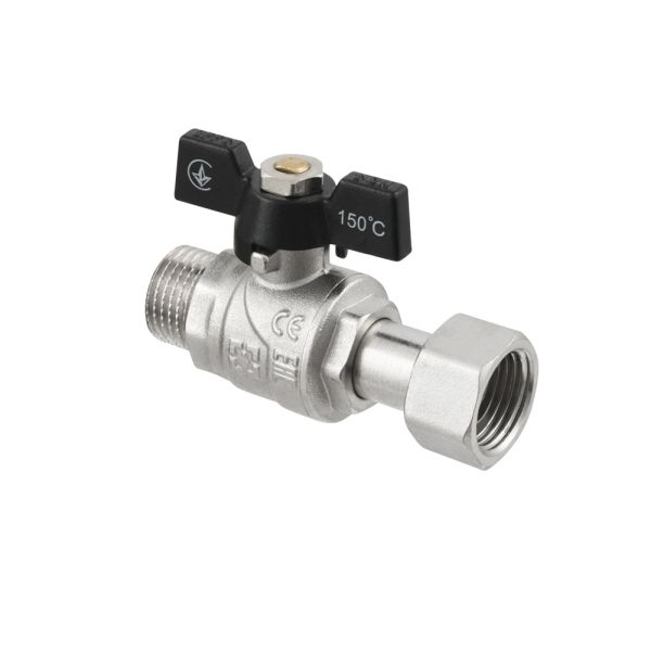 PRB-1 кран кульовий з накидною гайкою DN15 PN40, ТМ Raftec - мініатюра 2