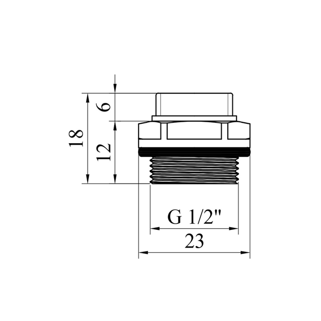 Кран Маєвського KARRO 1/2" під викрутку KR17044 (1/2" під викрутку KR17044) - мініатюра 3