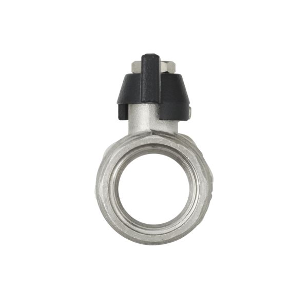 (DRBS2) Кран кульовий  з американкою BLACK (3/4") вз чм RAFTEC - мініатюра 2