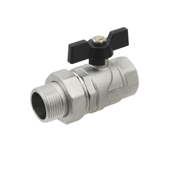 (DRBS3) Кран кульовий  з американкою BLACK (1") вз чм RAFTEC - мініатюра 3