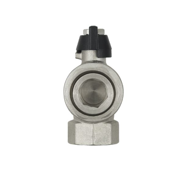 (DRBZ2) Кран кутовий кульовий з накидною гайкою BLACK 3/4 "вв чм RAFTEС - мініатюра 5