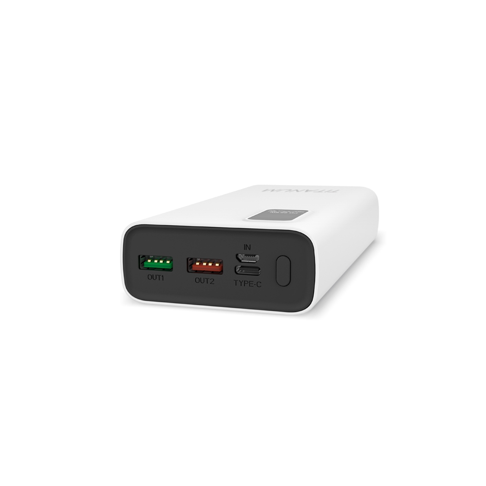 Повербанк TITANUM 727S 20000mAh 22.5W White - мініатюра 2