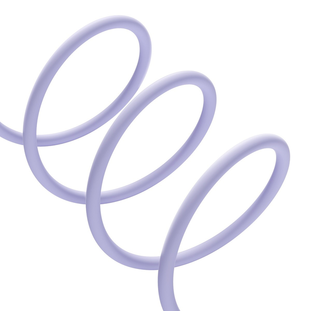 USB кабель Baseus Pudding Series Fast Charging Cable USB to iP 2.4A 2m Nebula Purple - мініатюра 7