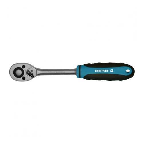Тріскачка реверсивна 45Т, Cr-V, Berg, 1/4" - мініатюра 2