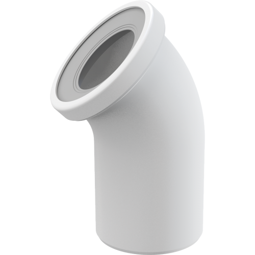 Коліно для унітаза 45°  A90-45 AlcaPlast - мініатюра 2