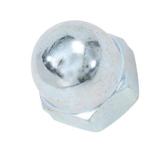 Гайка шестигранна ковпачкова, кл.міц. 6, DIN 1587, оцинкована, M 6 - мініатюра 2